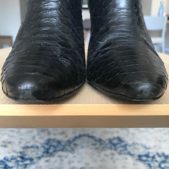 Rebecca Minkoff La Roux black snake print booties - Picture 8 of 8